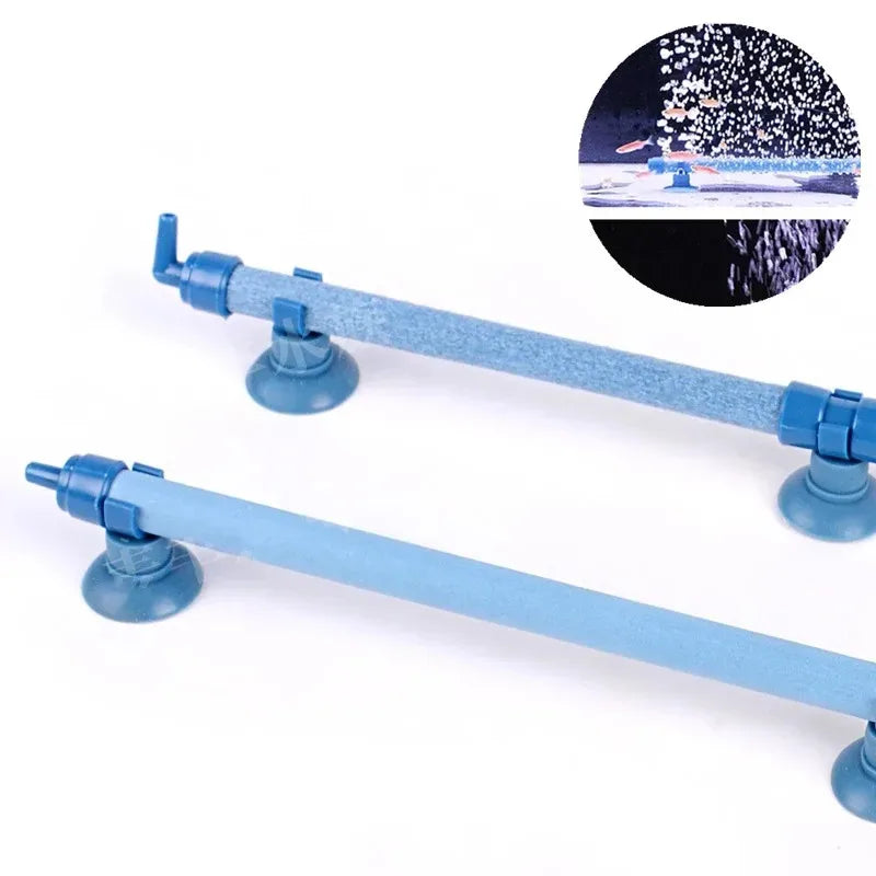Extendable Aquarium Air Stone Bubble Diffuser Tube with Suction Cups - Efficient Oxygenation for Fish Tank Waterscape Decor Quake
