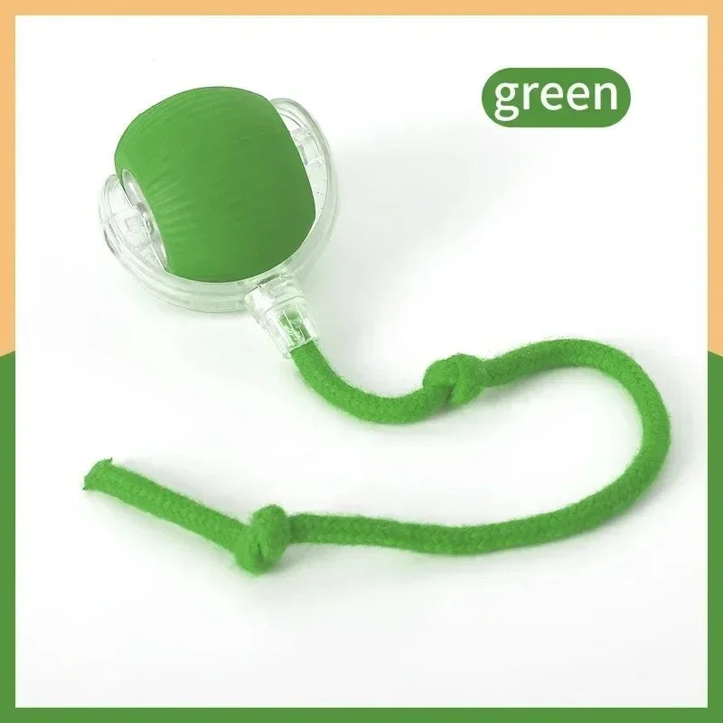 Automatic Rolling Ball Interactive Ball Cat Toys Pet Supplies Electric Dog and Cat Training to Imitate Rat Rechargeable Products Quake Green G3192B
