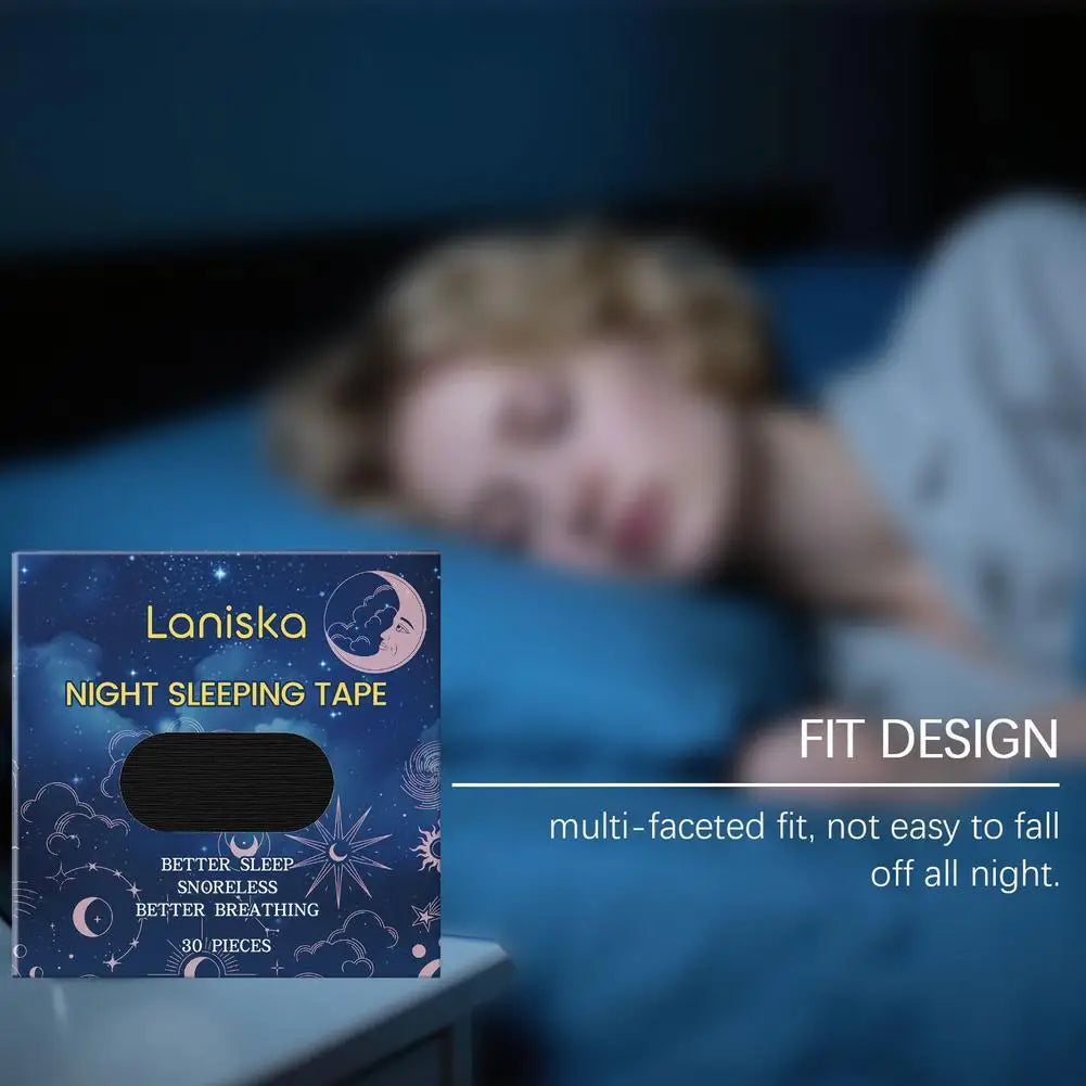 30Pcs Sleep Care Nose Patches Gentle Nighttime Nose Comfort Patches Thin Breathable Skin-Friendly Body Sleep Care Sticker Quake