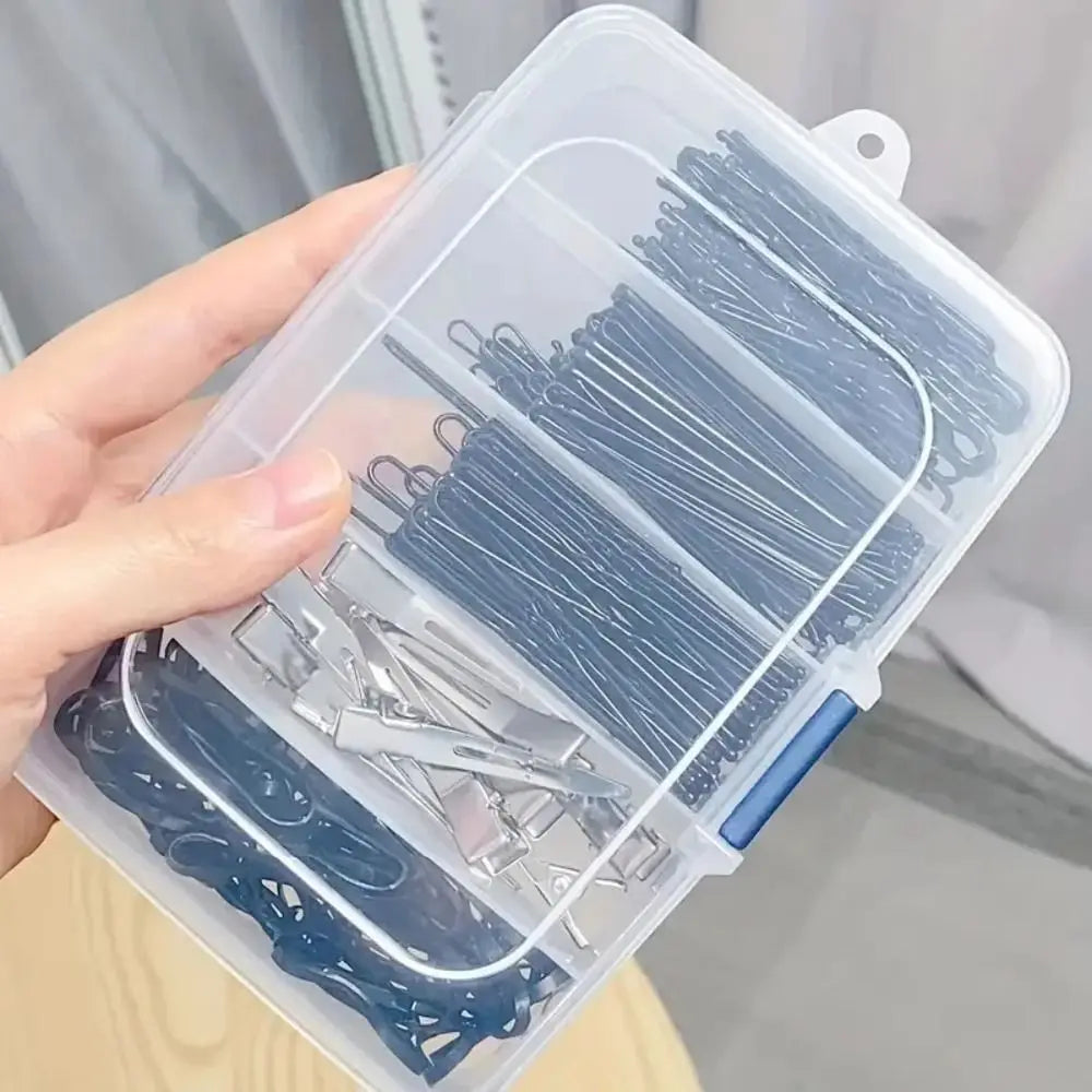 5/6-grid Portable Clear Plastic Storage Box Hair Clips Jewelry Accessories Organizer Household Travel Supplies With Dust Proof Quake