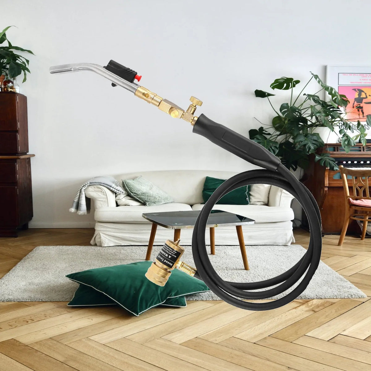 Propane Torch BBQ Torch Mapp Gas Torch Soldering 5ft Hose Weld Plumbing Barbecue Quake Default Title