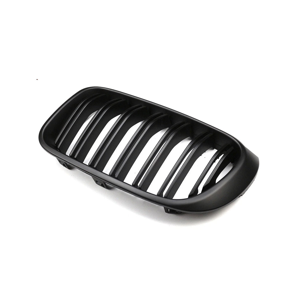 For BMW X3 F25 X4 F26 2014 2015 2016 2017 Double Line Car Grille Front Bumper Sport Kidney Racing Grill Black Replace Parts Auto Quake
