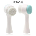 Silicone Double-Sided Face Cleansing Brush Facial Cleanser Blackhead Removal Product Pore Cleaner Exfoliator Face Scrub Brush Quake 04