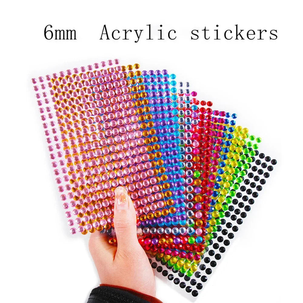 Face Decorations Rhinestone Stickers for Music Festival Halloween Party Mobile Crystal Sticker Women Girls DIY Diamond Stickers Quake