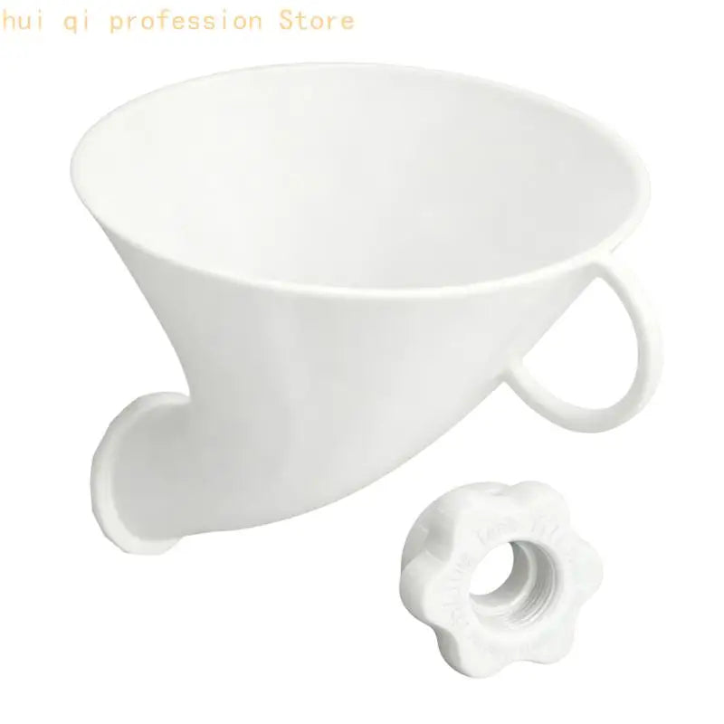 Wide Mouth Water Refill Funnel with Adapter Simple Installs for Trailers H8WE Quake White CN