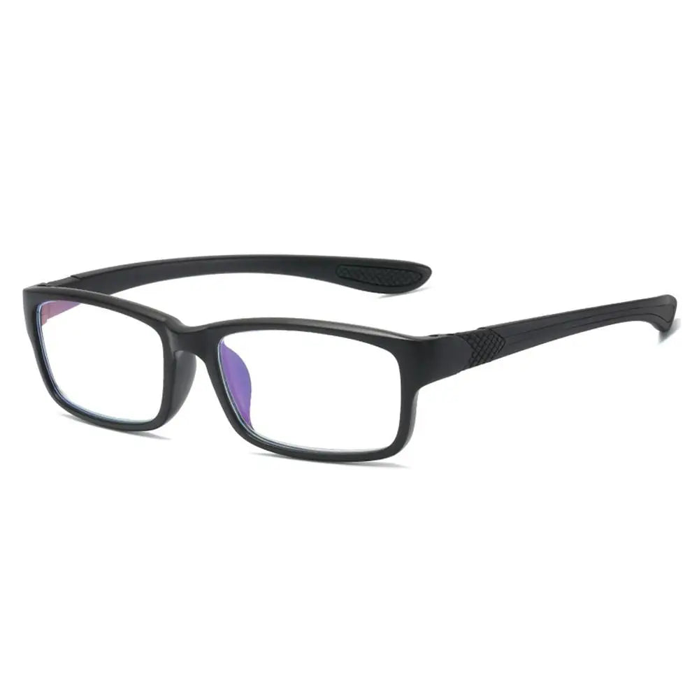 Flexible TR90 Sports Reading Glasses for Men Women Office Anti Blue Light Readers Eyewear Eye Protection Presbyopia Eyeglasses Quake Black +200