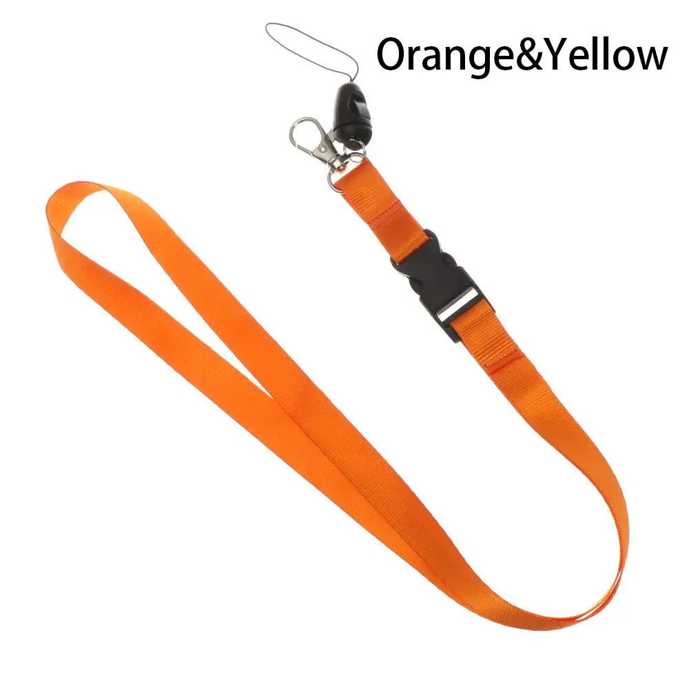 Cute ID Card Rope Fashion Mobile Phone Lanyard Mobile Phone Straps Neck Strap Keys Gym Holder Quake Orange-Yellow