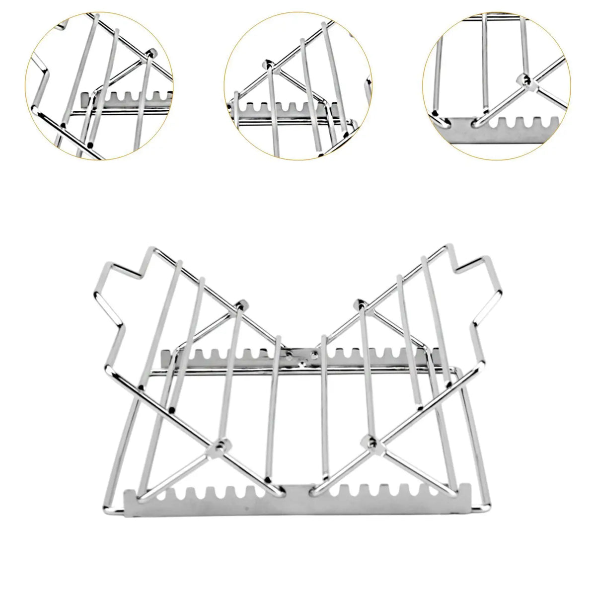 Grill Rack Large Easy to Clean Grilling Accessories for Turkeys Roasts Hams Quake Default Title