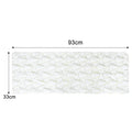 Christmas Plush Table Runner 3D Xmas Tree Pattern Tablecloth New Year Dinner Table Cloth Cover Home Festival Party Decorations Quake White