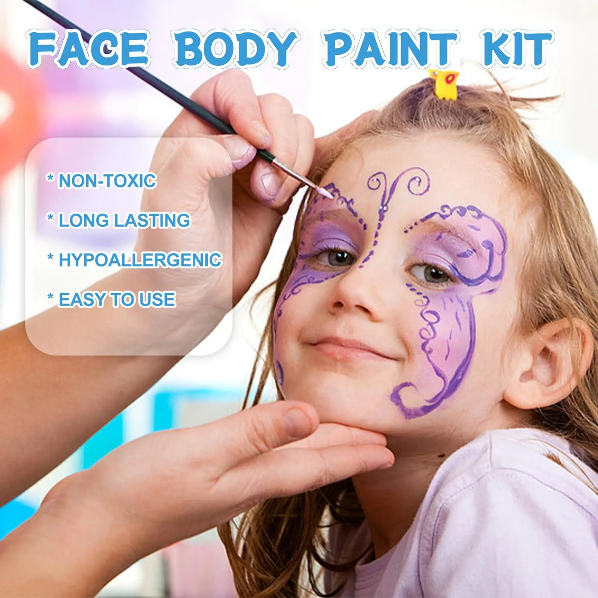 Body Face Painting Kit for Kids Adults,10 Color Face Makeup Palette with Brush,Halloween Carnival Artist Cosplay Art Party Quake