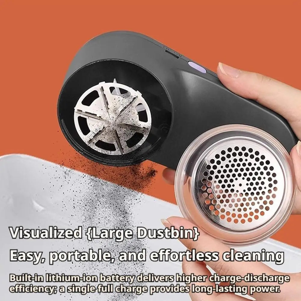 Smart Digital Lint Remover for Clothes Electric Hairball Trimmer Portable Fabric Shaver for Sweaters Furniture Battery Display Quake