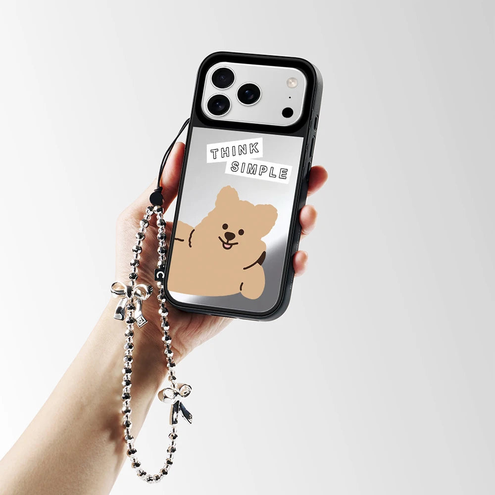 6090733 Mirror Surface Magnetic Phone Case Cover for IPhone 13 14 15 16 17 18 Pro Max Case Quake