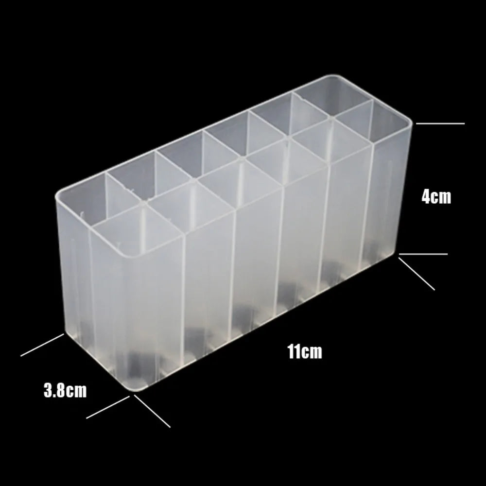 Simple 12/30/40 Slots Pen Holder Large-capacity Multifunctional Brush Pen Storage Rack Make-up Brush Stand Quake White-12 Slots