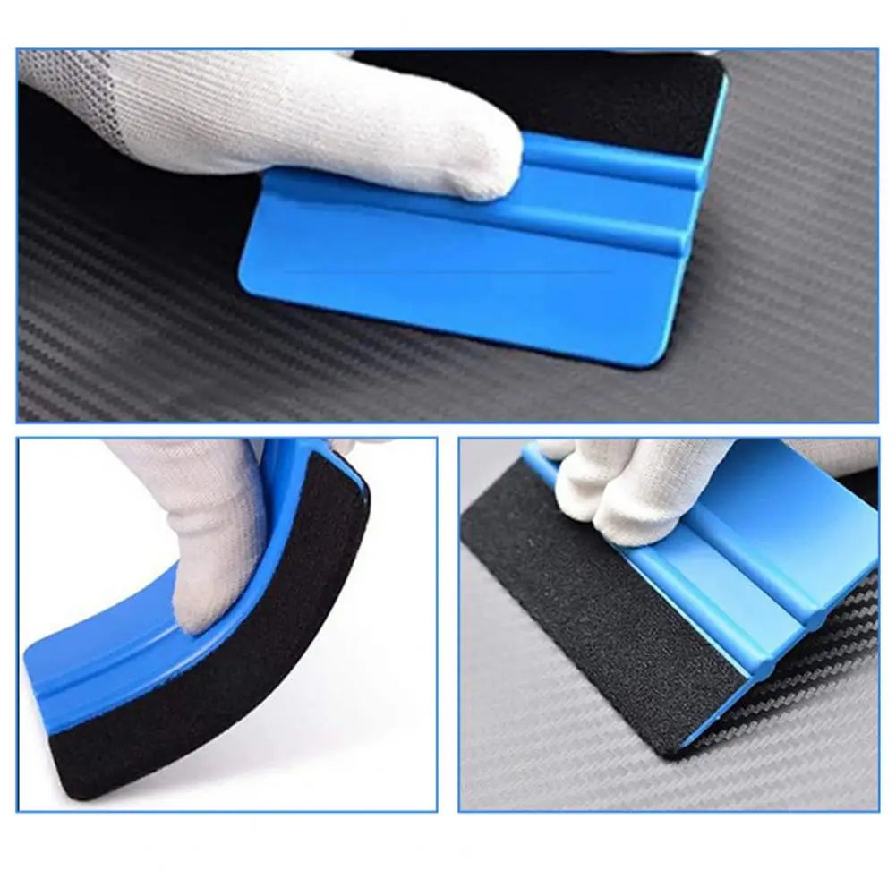 5Pcs Car Window Film Applicator Tool Professional Car Glass Tint Protective Film Felt Edge Squeegee Vinyl Wrap Scraper Installat Quake