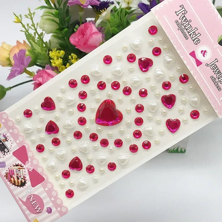 Rhinestone Crystal Face Stickers – DIY Gem Makeup Decor