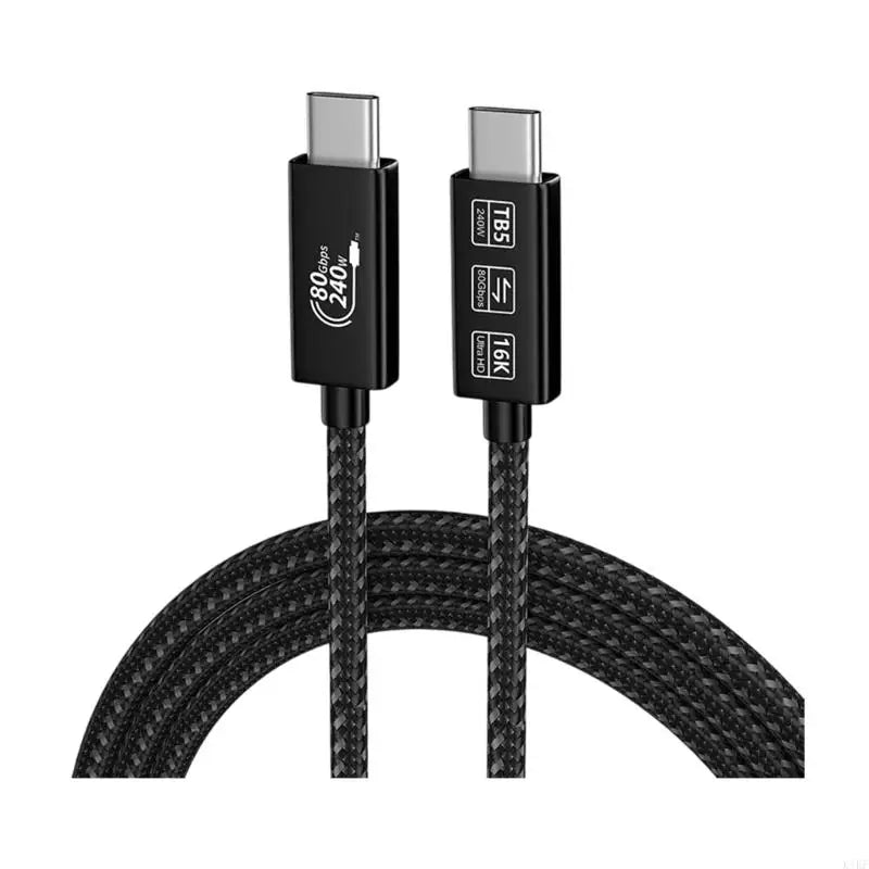 Type C to Type C Cable Usb 4 Cord for 80Gbps Data Transfer, 240W Charging, 16K Video Output and Home Office Desk Monitor K1KF Quake 1m CN