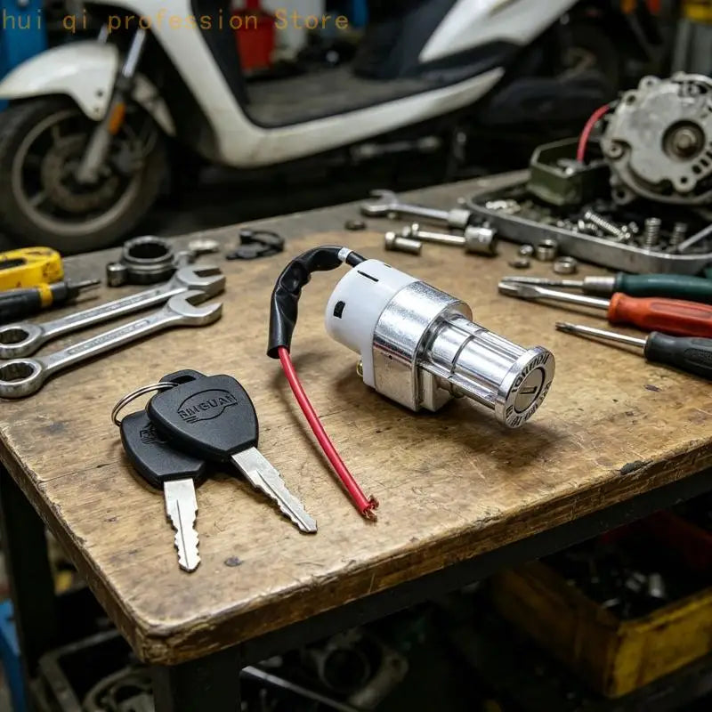 Battery Pack Lock For EBike Motorcycle Scooter Security 10mm Cylinder 16mm Length 15.5mm Hole Spacing H8WE Quake