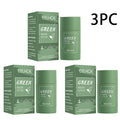 Valentine's Day Gift Green Tea Face Mask Stick for Deep Cleansing Pore Minimizing Acne & Blackhead Care Moisturizing Oil Control Quake 3pc