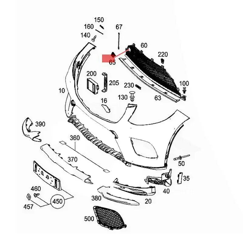 For Mercedes-Benz GLE W292 2015-2019 2928855722 Car Front Side Bumper Tow Hook Cap Towing Eye Cover ABS Auto Accessories Parts Quake