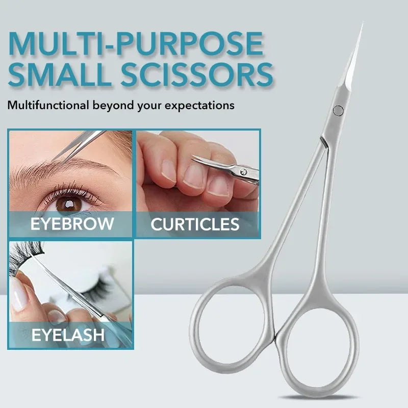 vvocci Art Clippers Cuticle Scissors Stainless Steel Dead Skin Remover For Nails Russian Nail Scissors Curved Tip Scissor Quake
