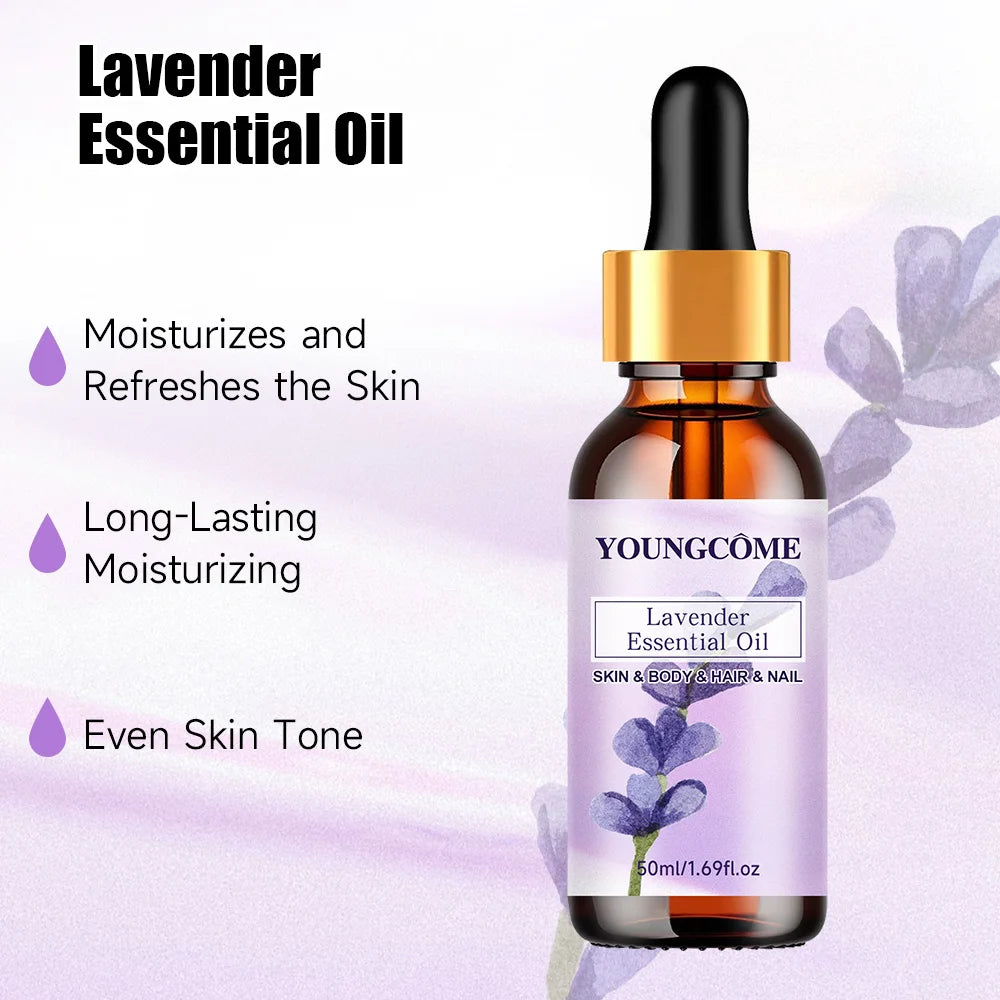 Pure natural lavender essential oil, hair moisturizer, suitable for hair, face and body,suitable for all skin types hair types Quake