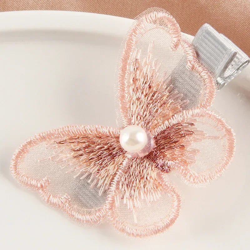 Women's Colorful Butterfly Hairpin Hair Clips Fashion Kids Barrettes Bobby Pins Diamond Butterfly Clip Hairdressing Accessories Quake NO.6