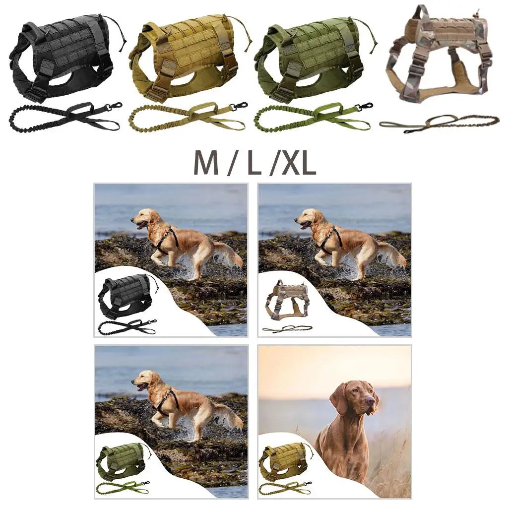 Pet Detachable Dog Harness Service Dogs for Breeds Hunting Running Quake