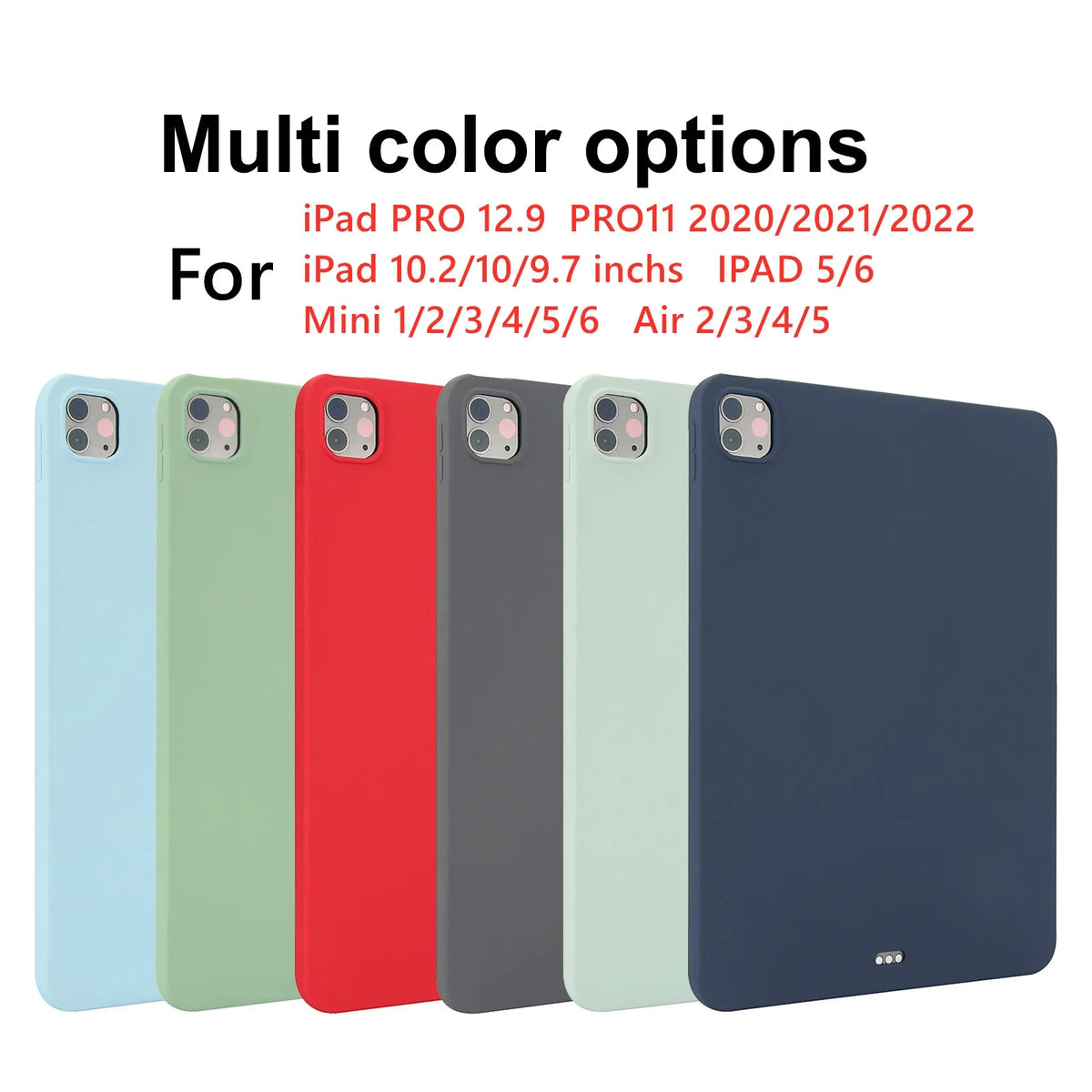 For 2021 iPad 10.2 Case 7/8/9th Generation Cover For 2018 9.7 5/6th Air 2/3 10.5 Mini 4 5 6 Pro 11 Air 4/5 10.9 10th funda soft Quake