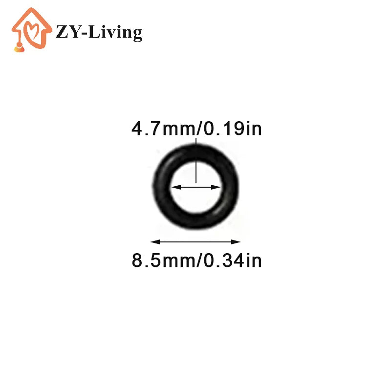 50pcs/lot High Pressure Water Gun Cleaning Outlet O-ring Rubber Ring Black Car Wash Machine Accessories Quake