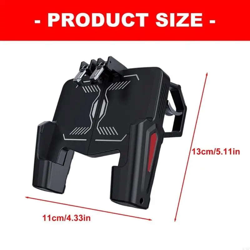 Mobile Gaming Phone Grip Controller with Upper Press Tab, Mount-Style Phone Holder, ABS Handheld Gamepad for Cellphone K1KF Quake