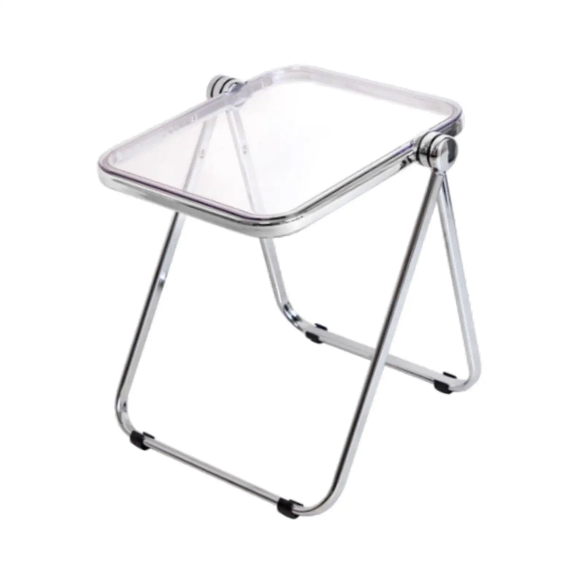 Folding Tray Table Dinner Tray Table Practical Sturdy Non Slip Multipurpose Acrylic Small Space Tiny Desk for Dorm Apartment Quake