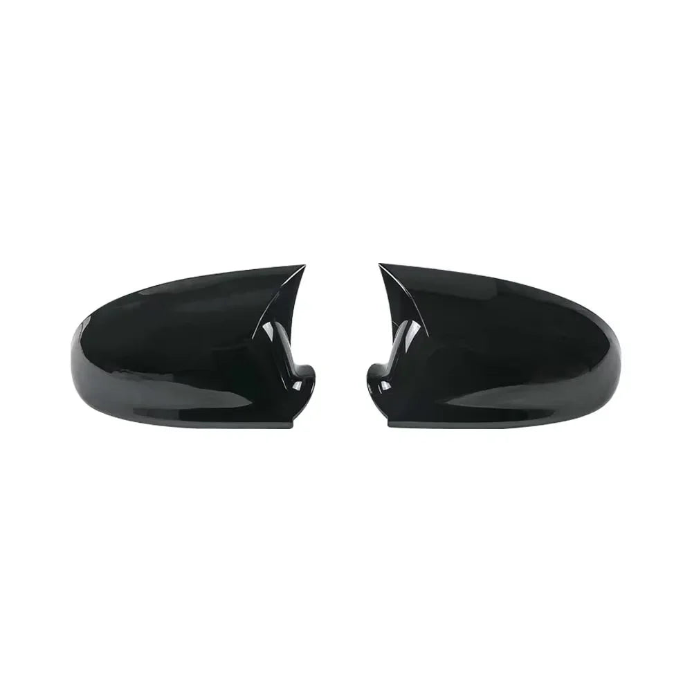 For VW Volkswagen Golf MK5 GTI R 2003-2009 Car Rearview Side Mirror Cover Sticker Wing Cap Exterior Door Case Trim Carbon Fiber Quake Gloss Black