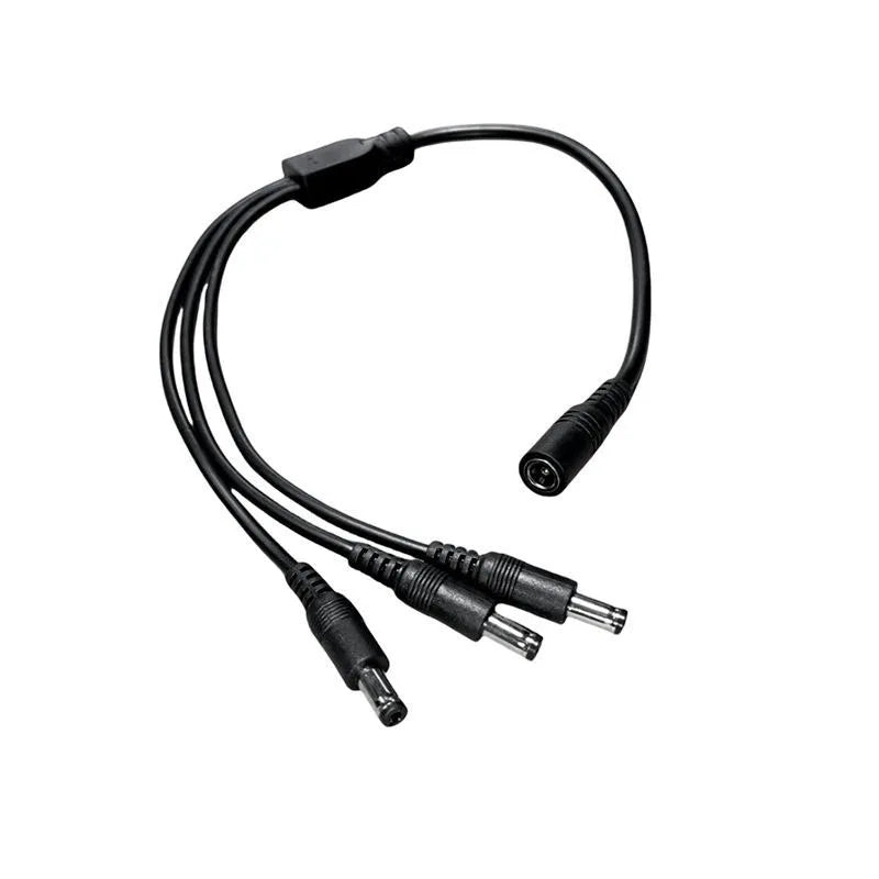 18AWG DC5521 1to Multiple Way Power Splitter Cable 5V 12V Power Adapter Connector Cord For LED Strip Lights CCTV Camera 40CM Quake