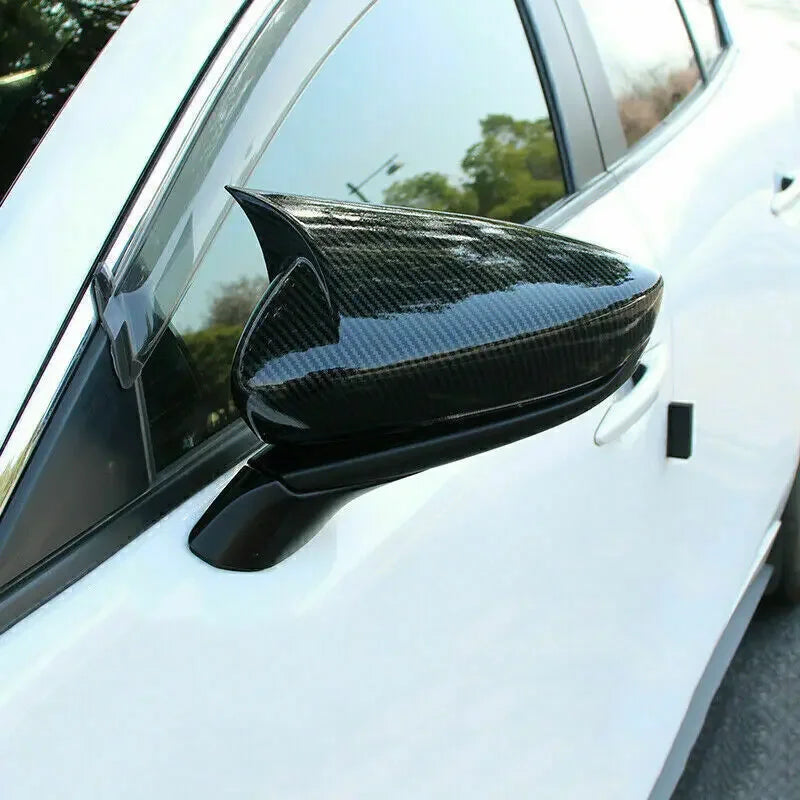 For Mazda CX-50 CX50 2022-2024 Car Sticker Rearview Side Mirror Cover Wing Cap Exterior Door Rear View Case Trim Carbon Fiber Quake