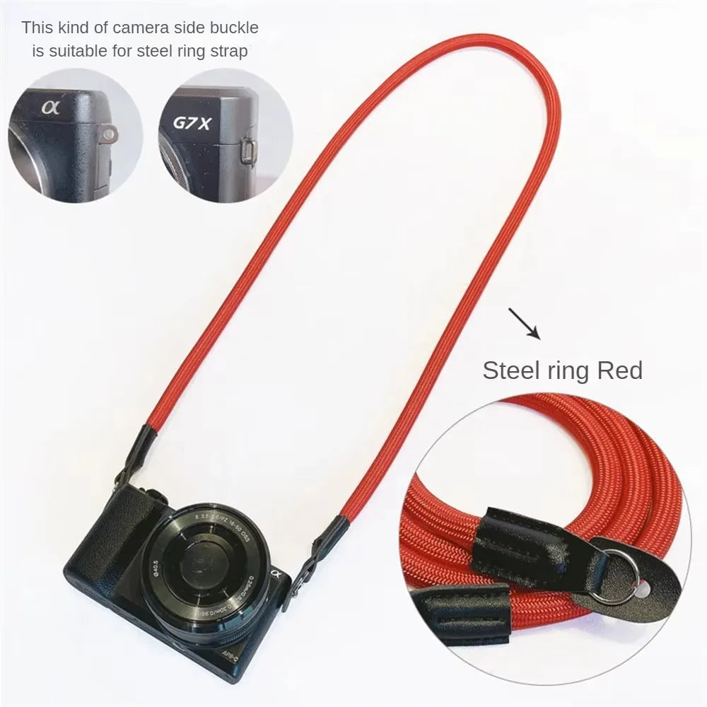 Adjustable Camera Shoulder Strap Durable Nylon Lanyard Security DSLR Camera Strap for Nikon Panasonic Leica Fujifilm Quake