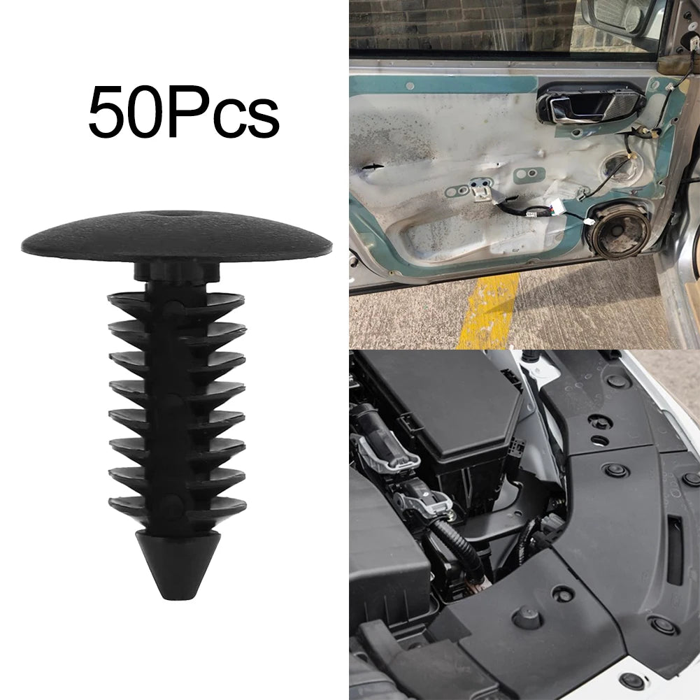 None Screws Fastener Clip Fastener Clips Car Accessories 50pcs 7.8mm Interior Rivets Fastener Practical Push-type Quake A