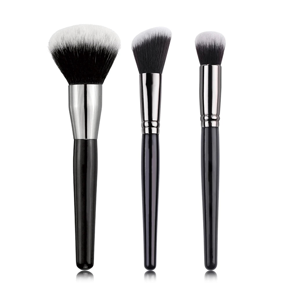 Makeup Brushes Foundation Loose Powder Concealer Blending Blush Brush Professional Cosmetic Beauty Makeup Tool Quake 3pcs