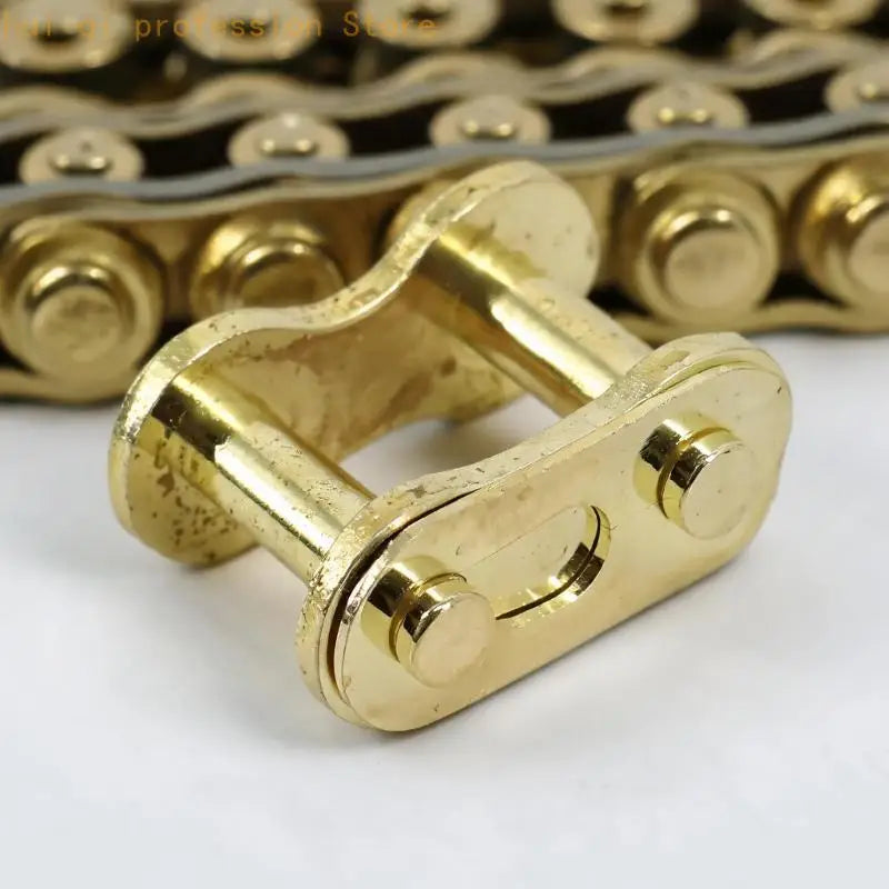 Chain Connector Chain Joining Clip 10 Pack, Gold Metal Part for Motorcycle Repair, Spare Supply, and Routine Service H8WE Quake
