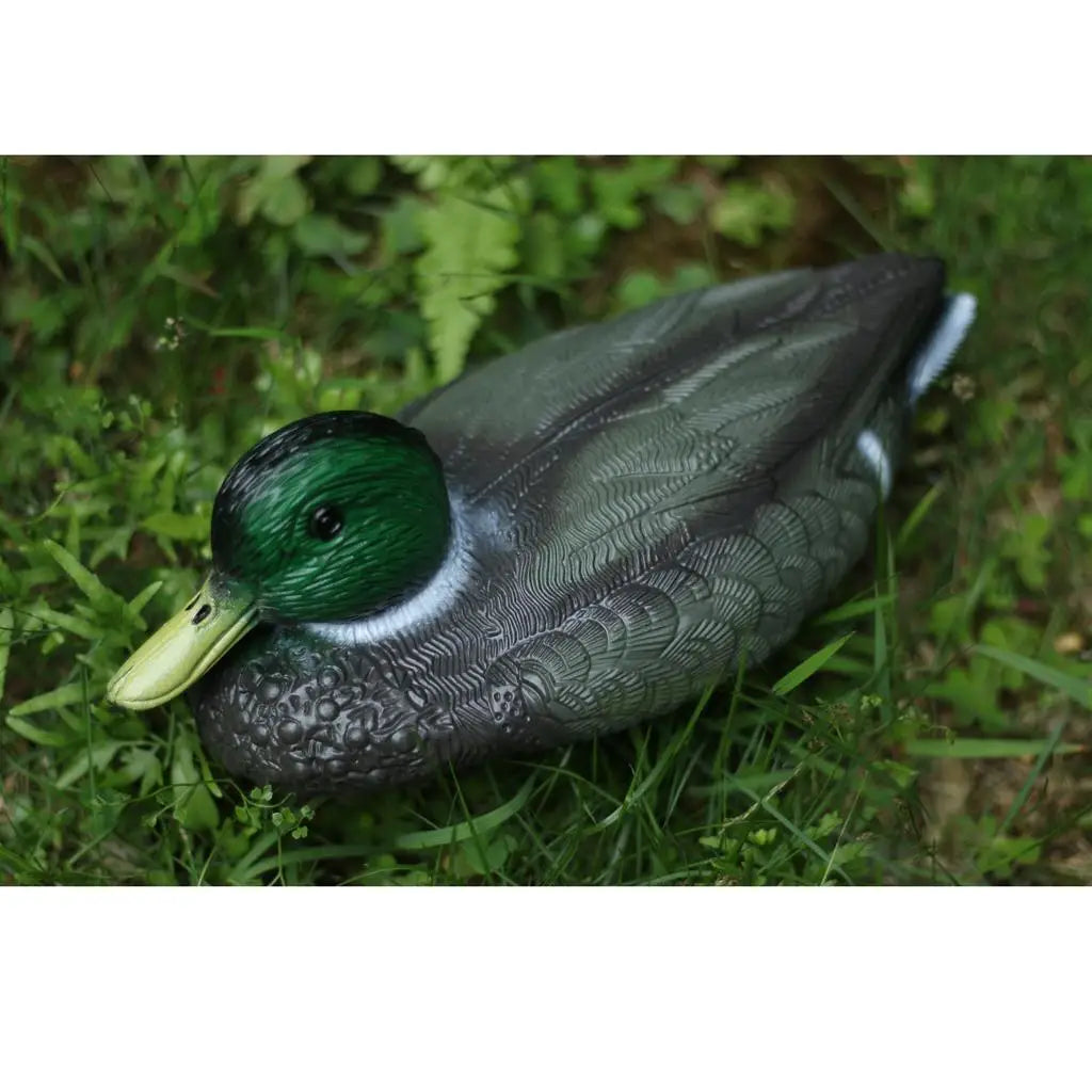 Lifelike Plastic Duck Decoy Garden Repeller Outdoor Bird Scarer Ornament for Yard Fishing Collection Quake