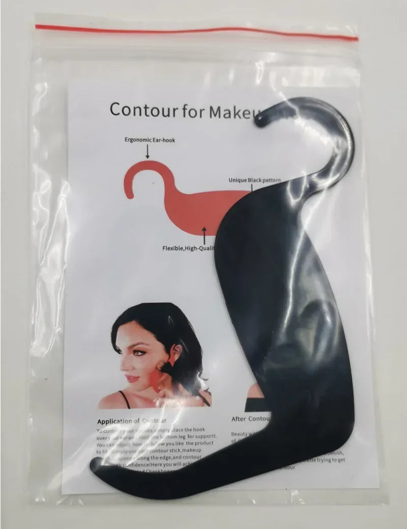 Eyeliner Cards Face Cheek Nose Makeup Model Contour Curve Stencil Eyebrow Shaper Makeup Tools Beauty Make Up Accessories Quake Black