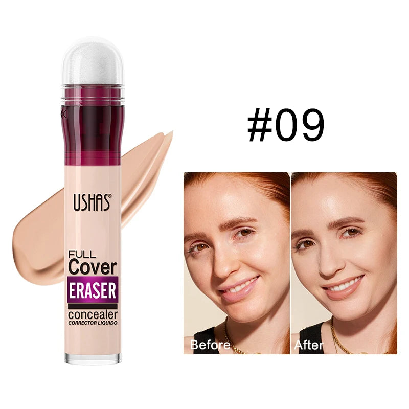 Sponge Head Concealer for Dark Circles, Tears, Freckles, Acne, Dark Circles, Pigmentation and Blemishes, Creating Natural Skin Quake 09
