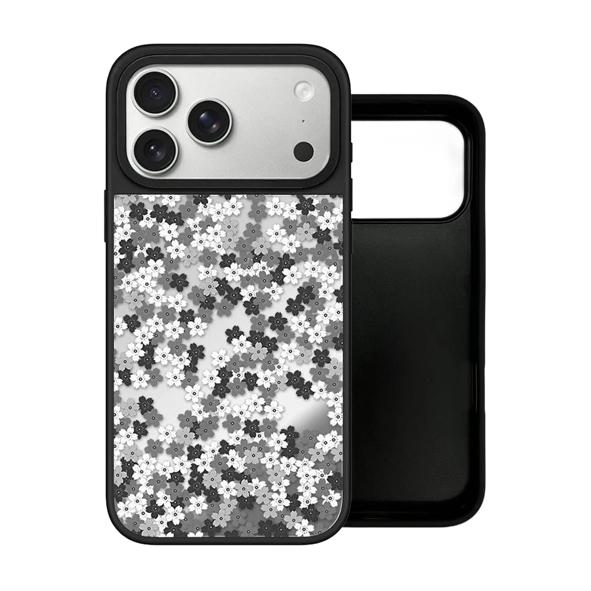 6090122 Mirror Surface Magnetic Phone Case Cover for IPhone 13 14 15 16 17 18 Pro Max Case Multicolor Quake mirror (no magsafe) iPhone 15 Pro Max