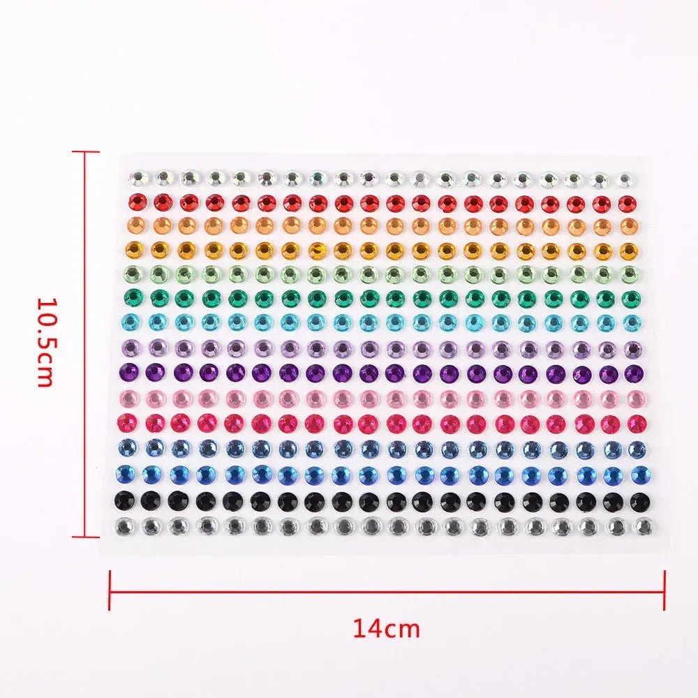 Rhinestone Face Jewels DIY Crystal Stickers – Festival & Party