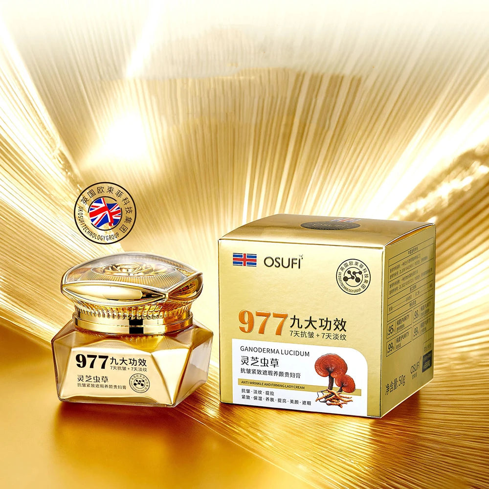 OSUFI Ganoderma Lucidum Cordyceps Revitalizing Firming Concealer Beauty Cream Moisturizing Face Cream Korea Skincare Products Quake YELLOW