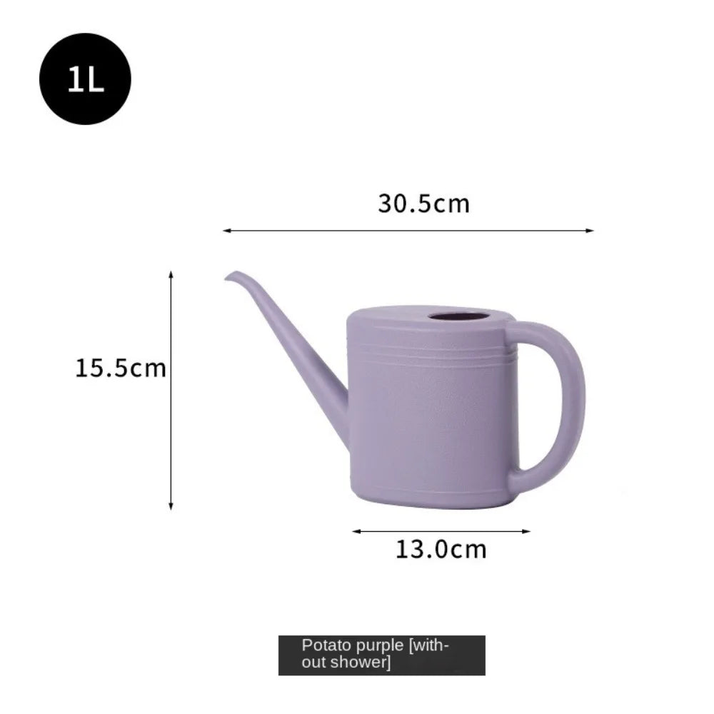 1L/2L Watering Can Pot Long Mouth Garden Plants Plants Sprinkler Large Capacity Plastic Flower Spray Water Kettle Watering Tool Quake