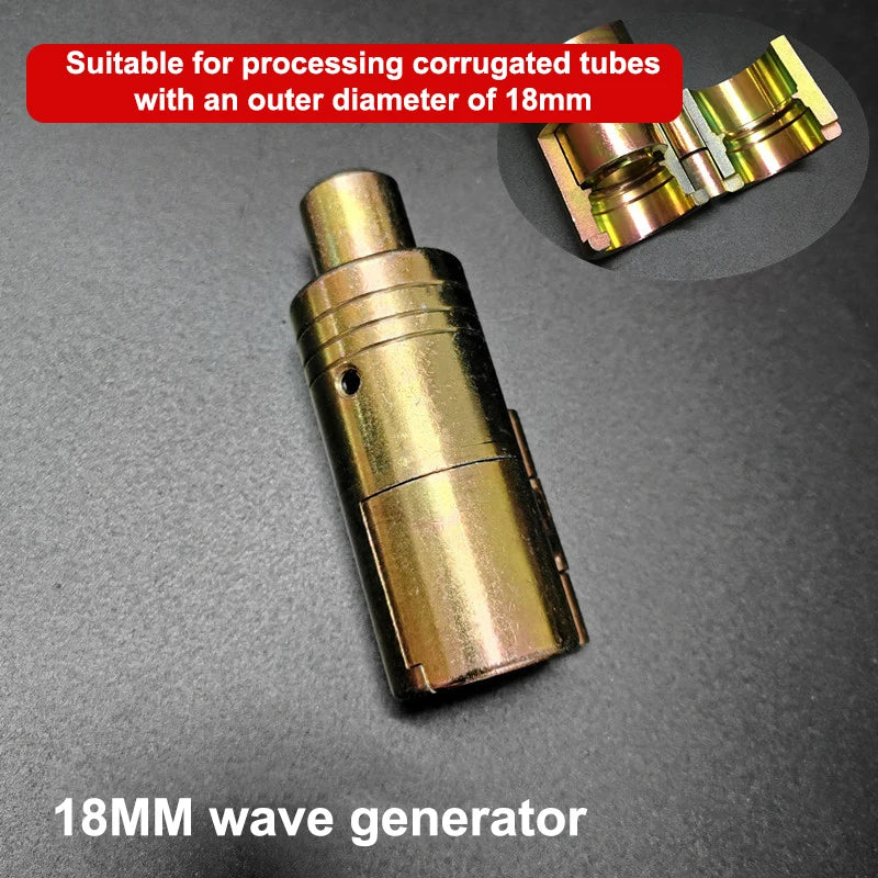1PC Stainless Steel Corrugated Pipe Processing Flat Wave Bellows Interface Maker Mould Tool Corrugated Pipe Interface Maker Quake 18mm