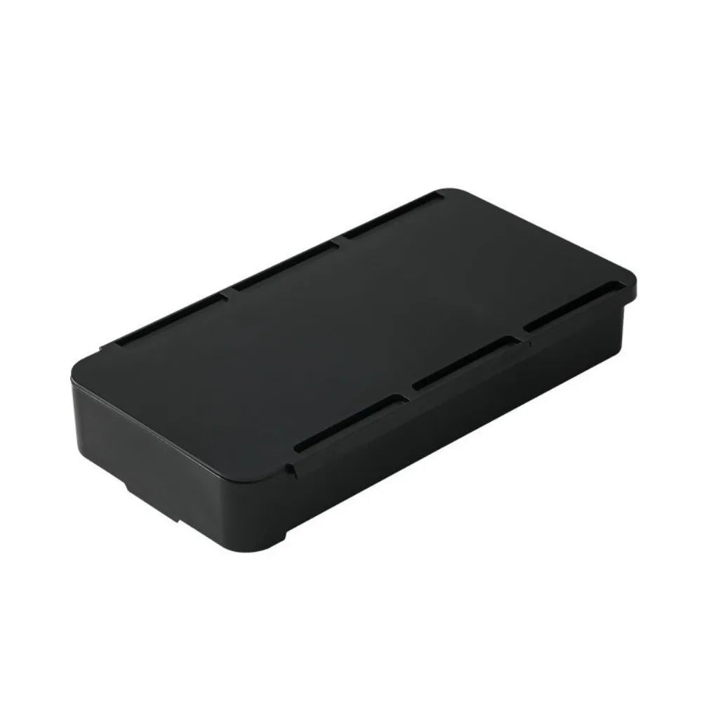 Self-Adhesive Table Shelf Storage Box Multifunction Large Capacity Undertable Drawer Space-saving Under Desk Drawer Quake Black-20-10.5-3.3cm