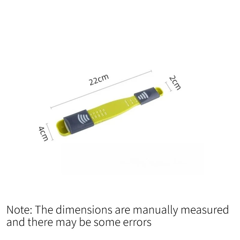 Adjustable Measuring Spoon Kitchen Baking Metering Scoop Sliding Precise Scale Spoon for Salt Milk Powder Seasoning Cooking Tool Quake A