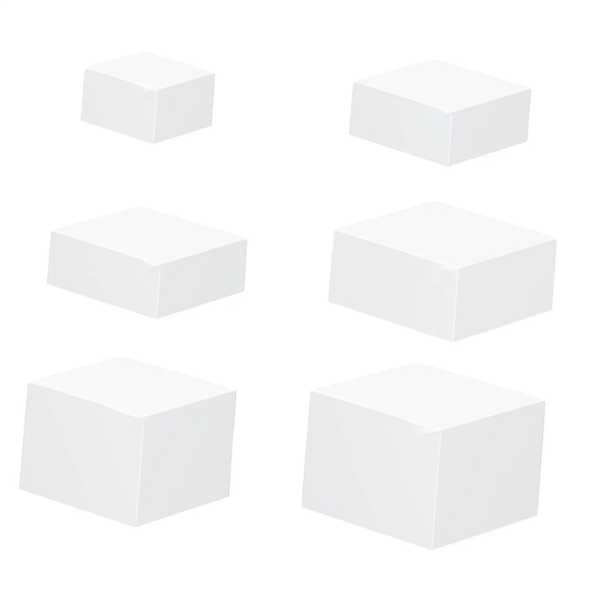 Cube Buffet Display Stand Hollow Base Stackable Riser Box Buffet Food Display for Jewelry Toy Retail Quake