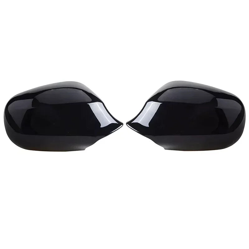 For BMW E87 E88 E81 E82 E90 E91 E92 E93 2x Car Replacement Rearview Side Mirror Cover Wing Cap Exterior Door Rear View Case Trim Quake Gloss Black